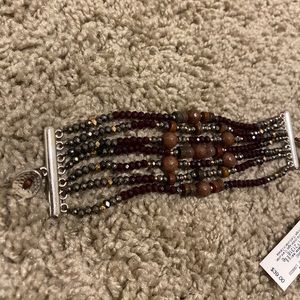 NWT Lucky Brand Burgundy Bracelet